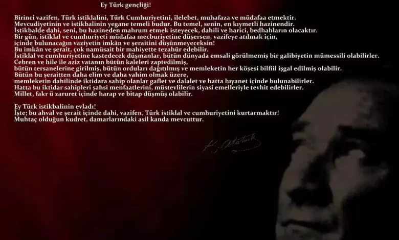Atatürk'ün Gençliğe Hitabesi