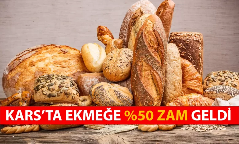 karsta ekmek fiyatlarına zam geldi