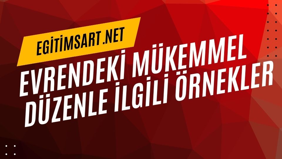 evrendeki mükemmel düzenle ilgili örnekler