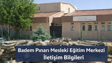 badem pınarı mesleki eğitim merkezi telefon adres iletişim bilgileri