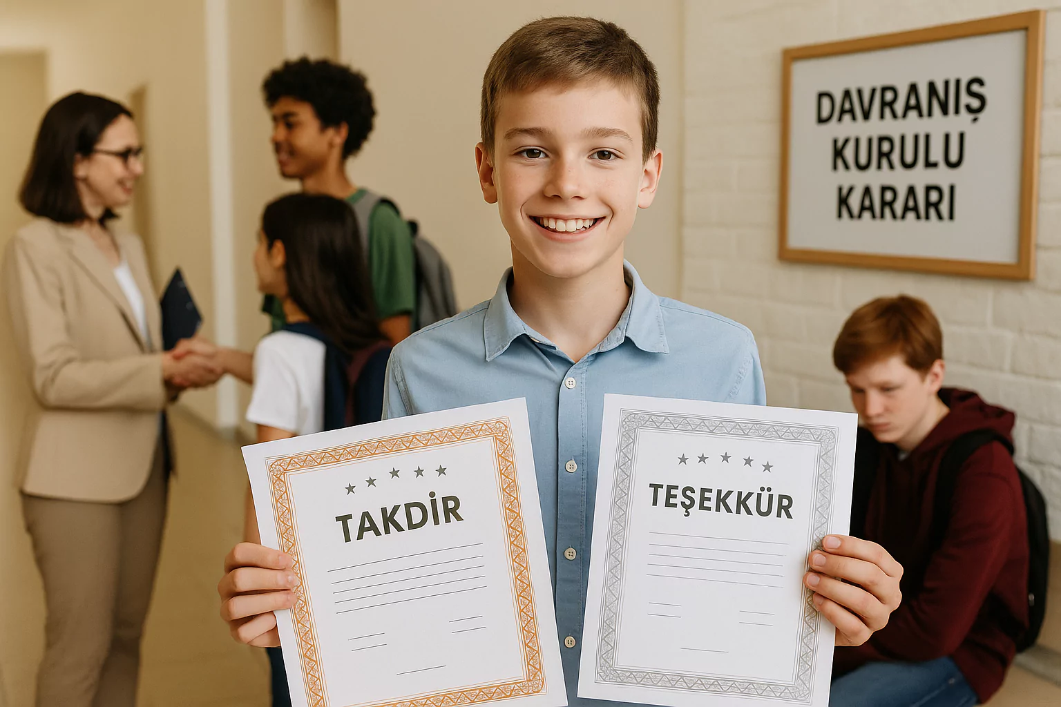 disiplin cezası affedilmeyen öğrencinin takdir ve teşekkür belgesi iptal