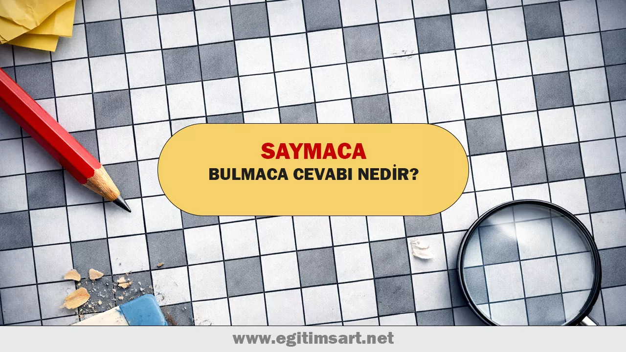 saymaca bulmaca cevabı nedir