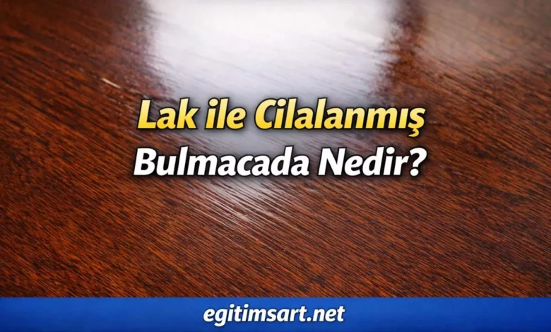 Lak İle Cilalanmış Bulmacada Nedir? lak ile cilalanmış bulmacada nedir