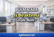 bulmacada iş bıraktırma cevabı nedir