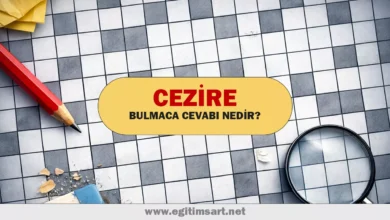 cezire bulmaca cevabı nedir