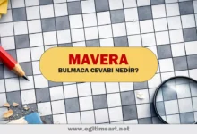 mavera bulmaca cevabı nedir