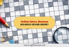 yedirip içirme besleme bulmaca cevabı nedir