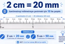 2cm kaç mm
